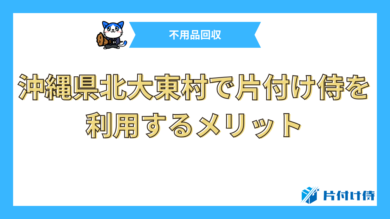 沖縄県北大東村で片付け侍を利用するメリット