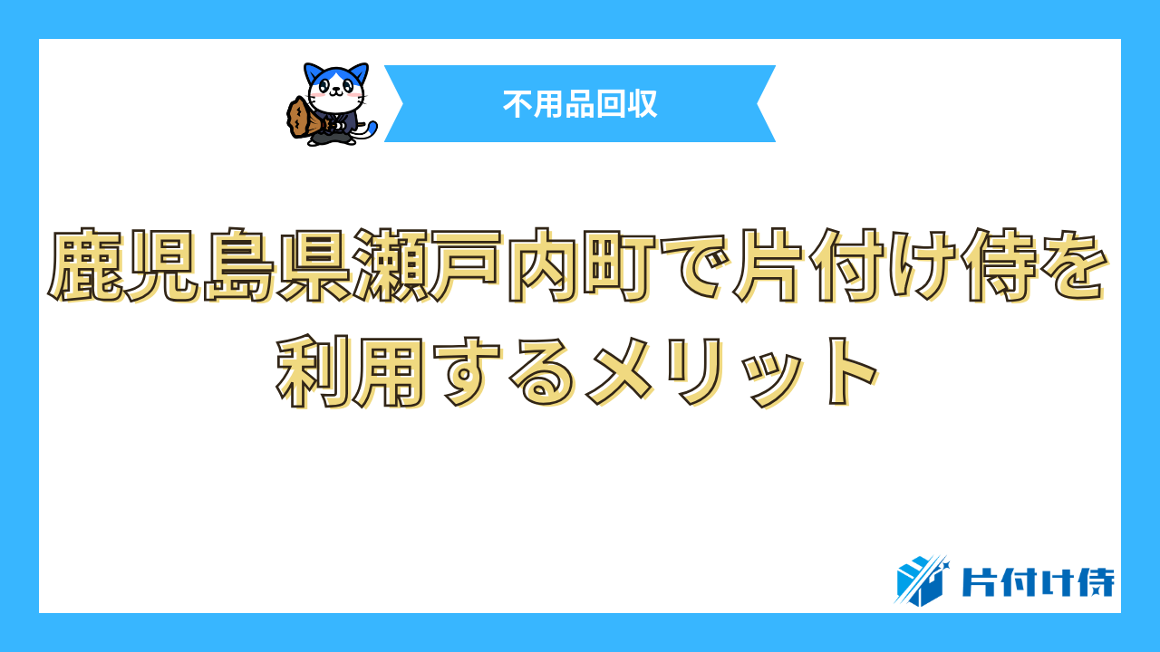 鹿児島県瀬戸内町で片付け侍を利用するメリット