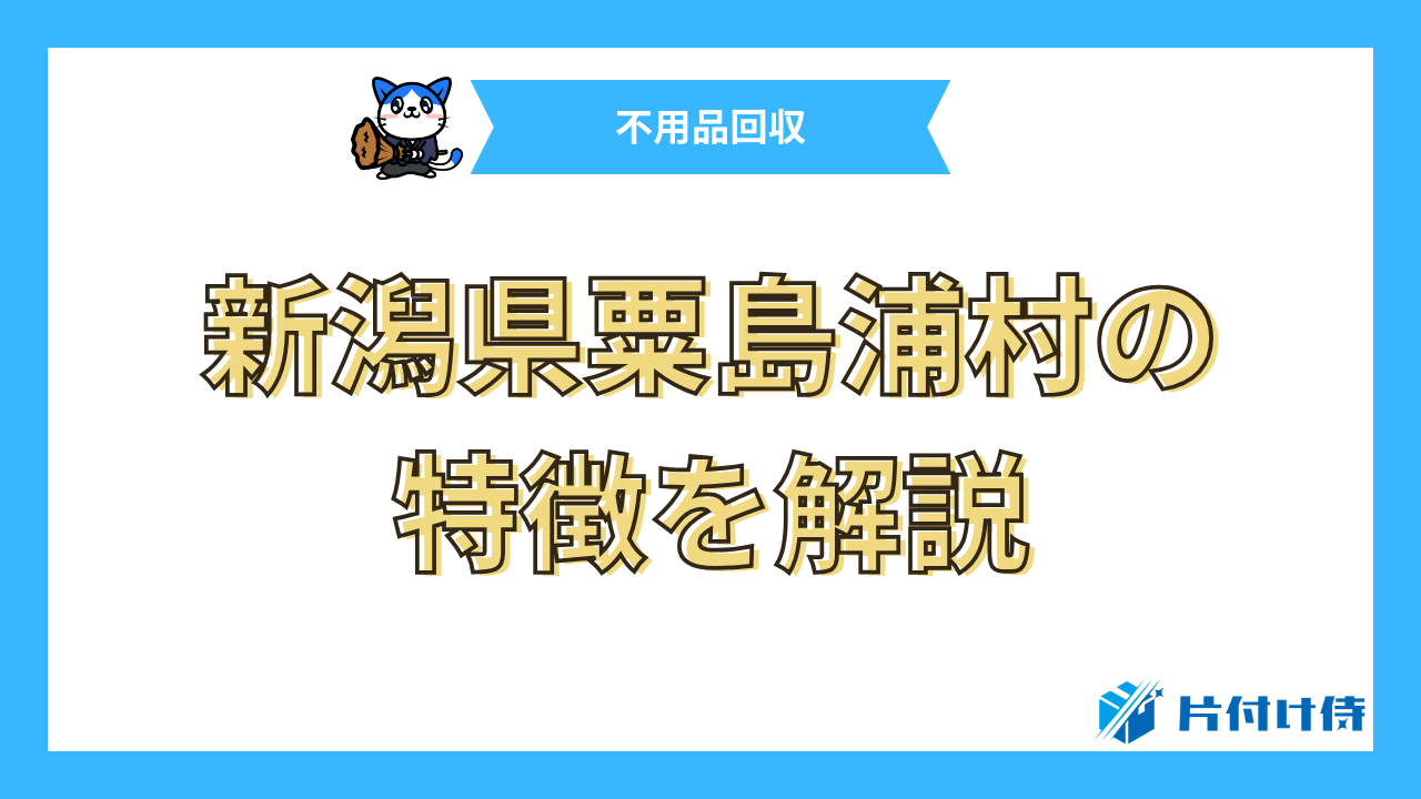 新潟県粟島浦村の特徴を解説