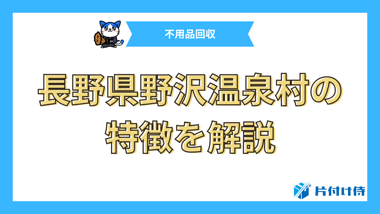 長野県野沢温泉村の特徴を解説